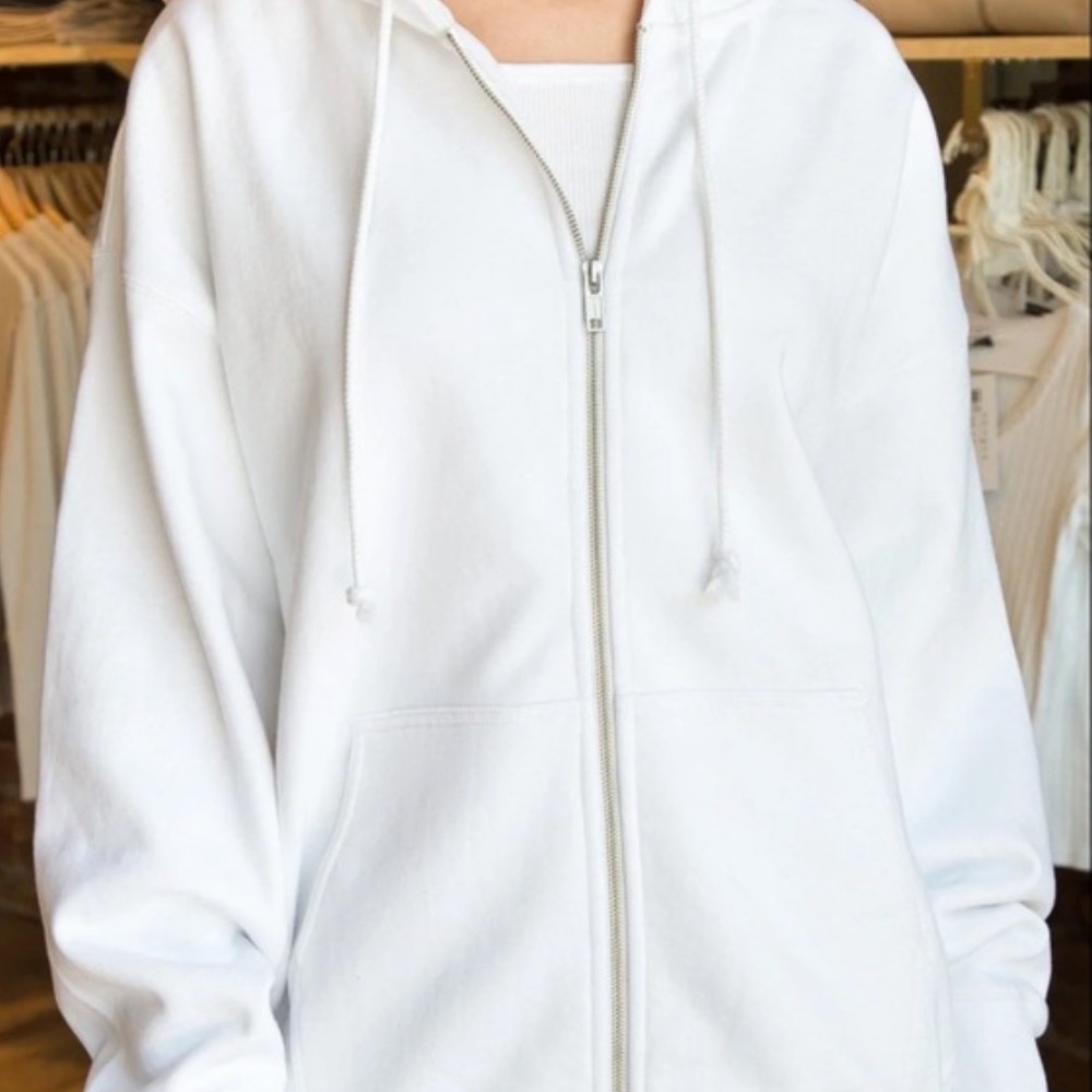 Brandy Melville Oversized zip up hoodie! In good condition